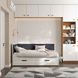 Ліжко диван кутовий з шухлядами 190х90\190х80 DecOKіds Brooklyn White Graphite BR2 фото