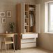 Шафа розпашна з шухлядами та штангой NC80-2 210х80 см Next Systems Taho / Cashmere