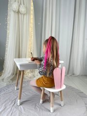 Детский столик и стульчик белый с ящиком для карандашей и альбомов 5