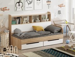 Ліжко односпальне кімната Sonya 190х80 Сонома-білий CO2 фото