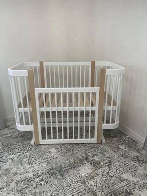 Детская кроватка Elza 120х60 см массив бука, продольный маятник, опускная боковина Natural 36665 фото
