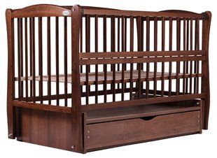 Ліжко Babyroom Еліт маятник, ящик, відкидний бік DEMYO-5 бук горіх 622015 фото