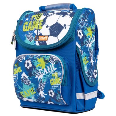 Рюкзак школьный каркасный Smart PG-11 My Game синий 557023 фото