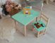 Комплект меблів дитині на 2-7 років стіл + стілець з шухлядою для малювання занять та їжі Colors 10