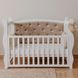Дитяче ліжечко диван для новонародженого Angelo Gabriel White-Mocco + маятник GA4 фото