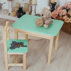 Стол и стульчик ребенку 2-7лет + ящик для рисования и учебы Colors 6