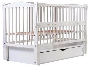 Ліжко Babyroom Еліт маятник, ящик, відкидний бік DEMYO-5 бук білий 622016 фото