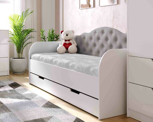 Диван-кровать DecOKids Sofia 190х90 с ящиком для белья Light Gray SOFL3 фото