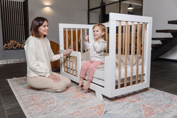 Детская кроватка для новорождённых Zoryane DeSon Бело-серая
