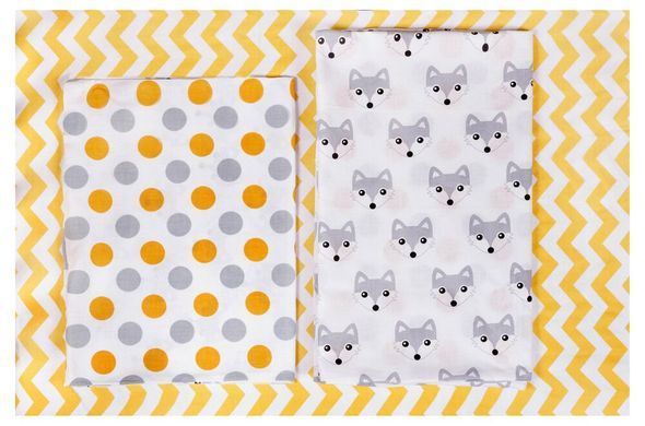 Сменный комплект Babyroom SB-003 белый (желтый,серый горох) 621848 фото