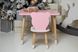 Рожевий прямокутний стіл і стільчик дитячий ведмежа з білим сидінням. Рожевий дитячий столик