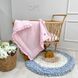 Плед в кроватку и коляску-Конверт для новорожденного муслин с рюшем розовый 3744 фото