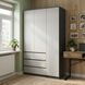 Шкаф распашной с ящиками, полками 200х120 NC120 Next Systems Anthracite / White