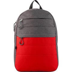 Рюкзак GoPack Сity 118-1 серый, красный