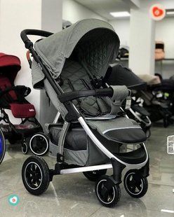 Коляска прогулочная CARRELLO Vista CRL-5511 Shark Gray модель надувные колеса 93769 фото