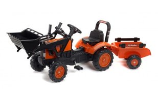 Детский трактор на педалях с прицепом Falk 2060AB KUBOTA (цвет - оранжевый) 2060AB фото