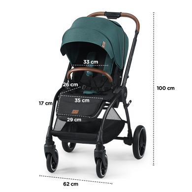 Универсальная коляска 2 в 1 Kinderkraft Evolution Cocoon Midnight Green (KKWEVCOGBL2000) 300045 фото