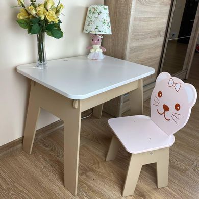 Комплект меблів дитині на 2-7 років стіл + стілець з шухлядою для малювання занять та їжі Colors Y1