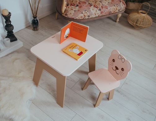 Стол и стульчик ребенку 2-7лет + ящик для еды, рисования и учебы Colors