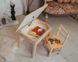 Комплект меблів дитині на 2-7 років стіл + стілець з шухлядою для малювання занять та їжі Colors 12