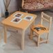 Комплект меблів дитині на 2-7 років стіл + стілець з шухлядою для малювання занять та їжі Colors 12