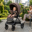 Прогулочная коляска CARRELLO Extra CRL-5532 с реверсивным блоком Vintage Brown