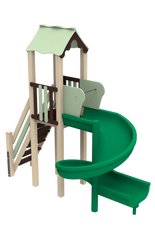 Дитячий ігровий комплекс Mini з пластиковим пагорбом спіраль KidiGO (11514) 11514 фото