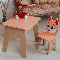 Стол и стульчик ребенку 2-7лет + ящик для еды, рисования и учебы Colors 1