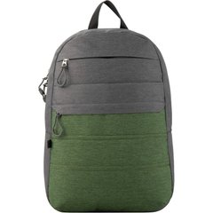 Рюкзак GoPack Сity 118-2 серый, зеленый