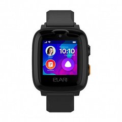 Детские смарт-часы Elari KidPhone 4G Black с GPS-трекером и видеозвонками (KP-4GB)