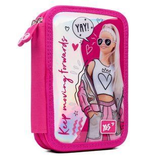 Пенал твердый YES двойной HP-01 Barbie 533103 фото