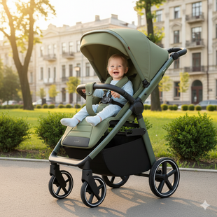 Прогулянкова коляска CARRELLO Bravo SL Deluxe CRL-5520 Mosaic Green 55203 фото