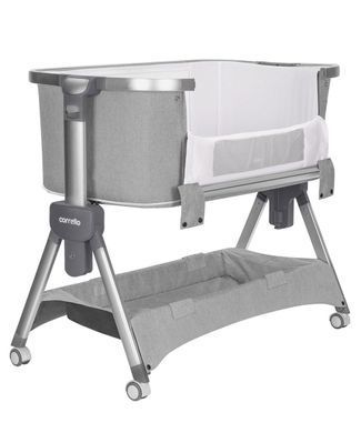 Приставне ліжечко-манеж 3 в 1 Carrello Aria CRL-16401 Silver Grey