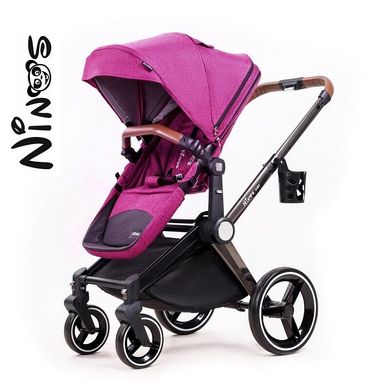 Универсальная детская коляска 2 в 1 Ninos Alba Purple NA2018DP фото