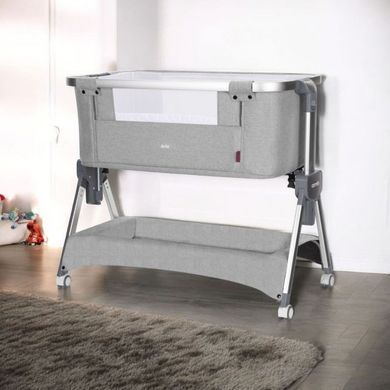 Приставне ліжечко-манеж 3 в 1 Carrello Aria CRL-16401 Silver Grey