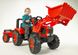 Детский трактор на педалях с прицепом и передним ковшом Falk 2060 AM KUBOTA (цвет - красный) 2060AM фото 2