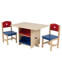 Детский стол с ящиками и двумя стульями Star Table & Chair Set KidKraft 26912