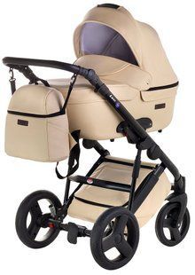 Детская коляска 2 в 1 Richmond (Ричмонд) Leo кожа 100% GN-30 Beige 623207R фото