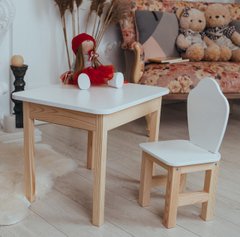 Комплект меблів дитині на 2-7 років стіл + стілець з шухлядою для малювання занять та їжі Colors W