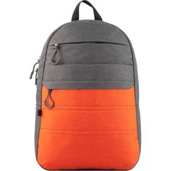 Рюкзак GoPack Сity 118-3 серый, оранжевый