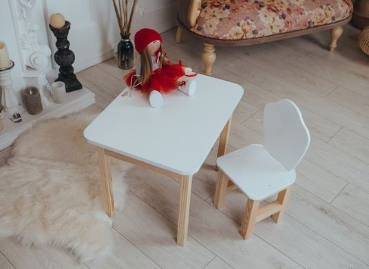 Комплект меблів дитині на 2-7 років стіл + стілець з шухлядою для малювання занять та їжі Colors W