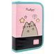 Пенал твердий одинарний з двома клапанами Pusheen HP-04 533617 фото 1