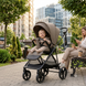 Прогулочная коляска CARRELLO Extra CRL-5532 с реверсивным блоком Spring Beige