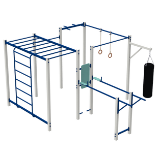 Спортивний комплекс для вулиці, спортивний майданчик WorkOut 5 Kidigo (21251) 21251 фото