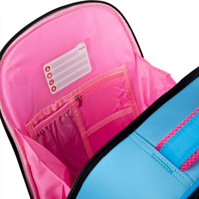 Рюкзак школьный полукаркасный 1Вересня S-97 Pink and Blue 559493 фото