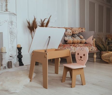 Комплект меблів дитині на 2-7 років стіл + стілець з шухлядою для малювання занять та їжі Colors Y4