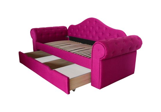 Диван-кровать DecOKids Melani 170х80 с ящиком для белья Pink velour MELV1 фото