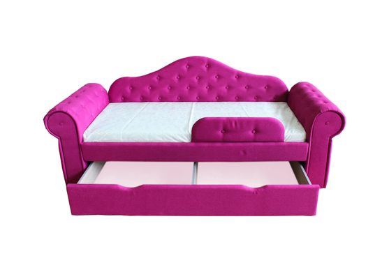 Диван-кровать DecOKids Melani 170х80 с ящиком для белья Pink velour MELV1 фото