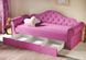 Диван-кровать DecOKids Melani 170х80 с ящиком для белья Pink velour MELV1 фото 2