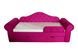 Диван-ліжко DecOKids Melani 170х80 з ящиком для білизни Pink velour MELV1 фото 6
